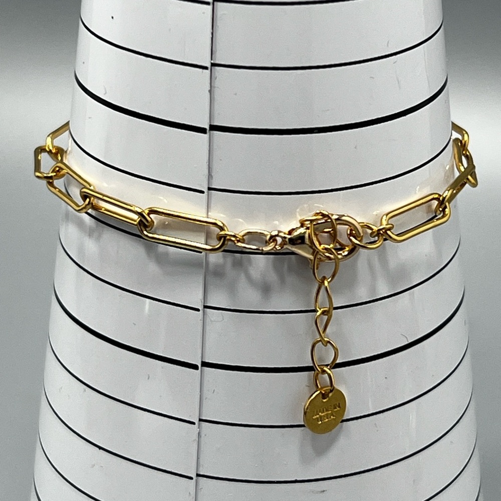 Brook & York Gold Paperclip Link Chain Bracelet